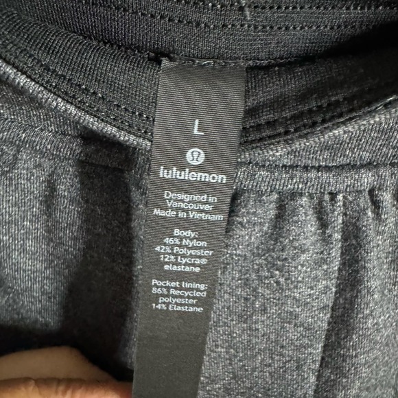 LULULEMON Discipline Men's Gray Pants LARGE L Stretch Sweatpant - Picture 10 of 10